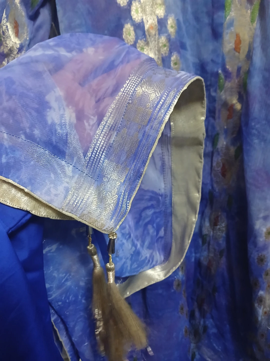 Blue and silver traditional South Asian kameez - photo 3