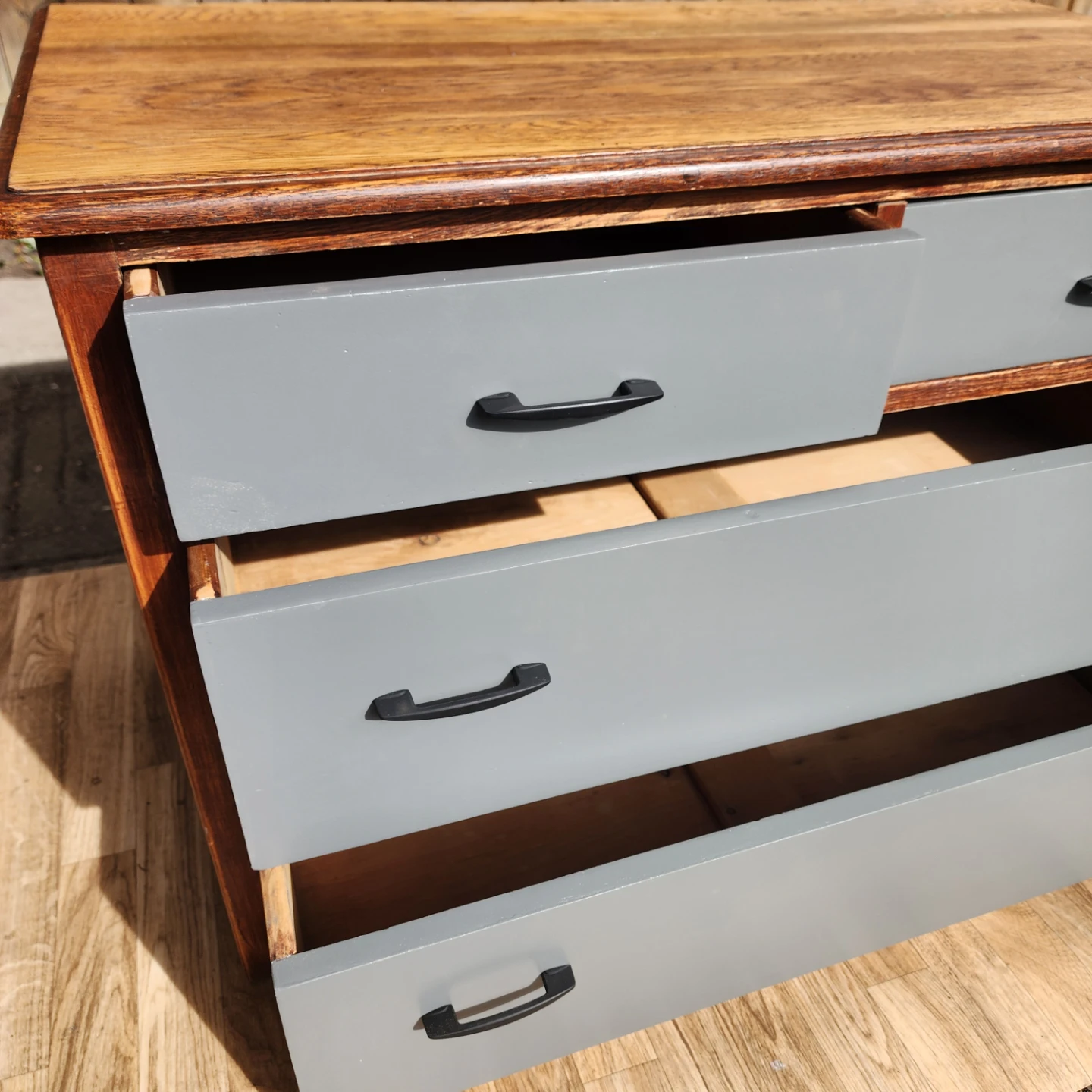 Rustic Wood and Grey Dresser - photo 5