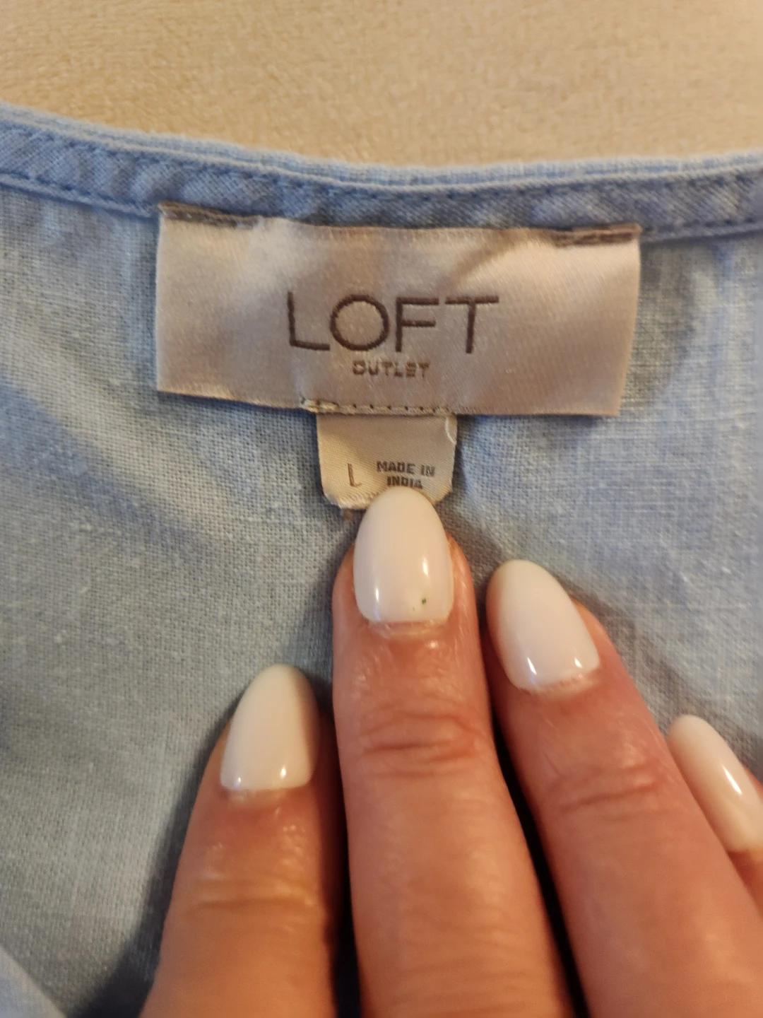 LOFT Outlet Light Blue Ruffle Sleeve Top - photo 3