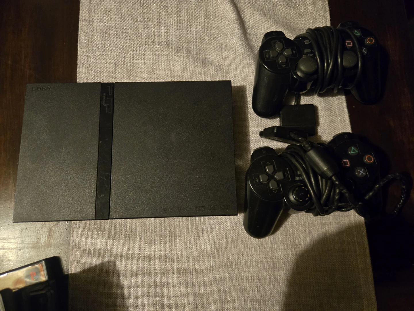 Sony PlayStation 2 Slim Console with Games and Controllers - photo 2