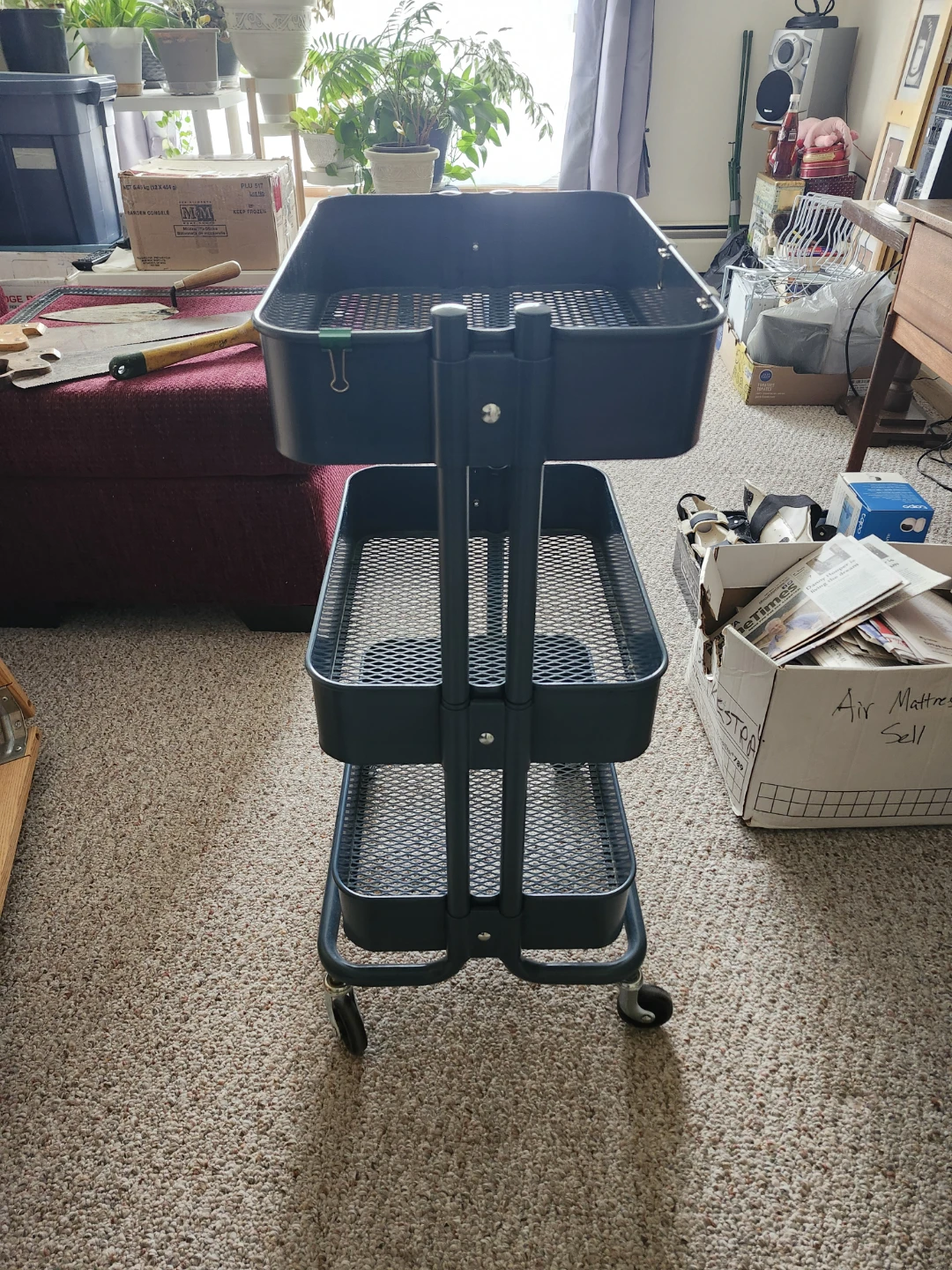 Metal trolley on wheels - photo 2