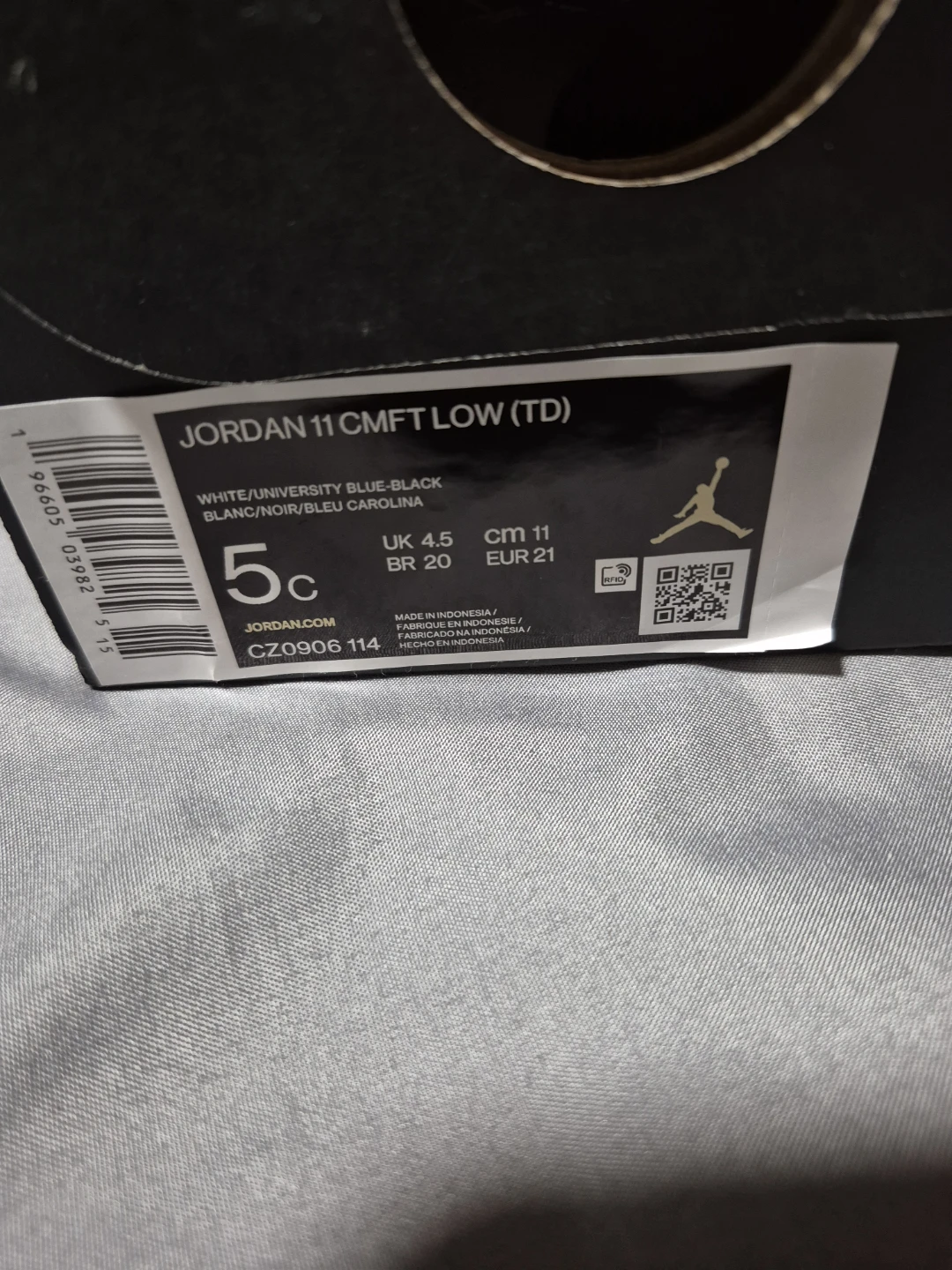 Jordan 11 CMFT Low Toddler Shoes BLUE/WHITE - photo 5