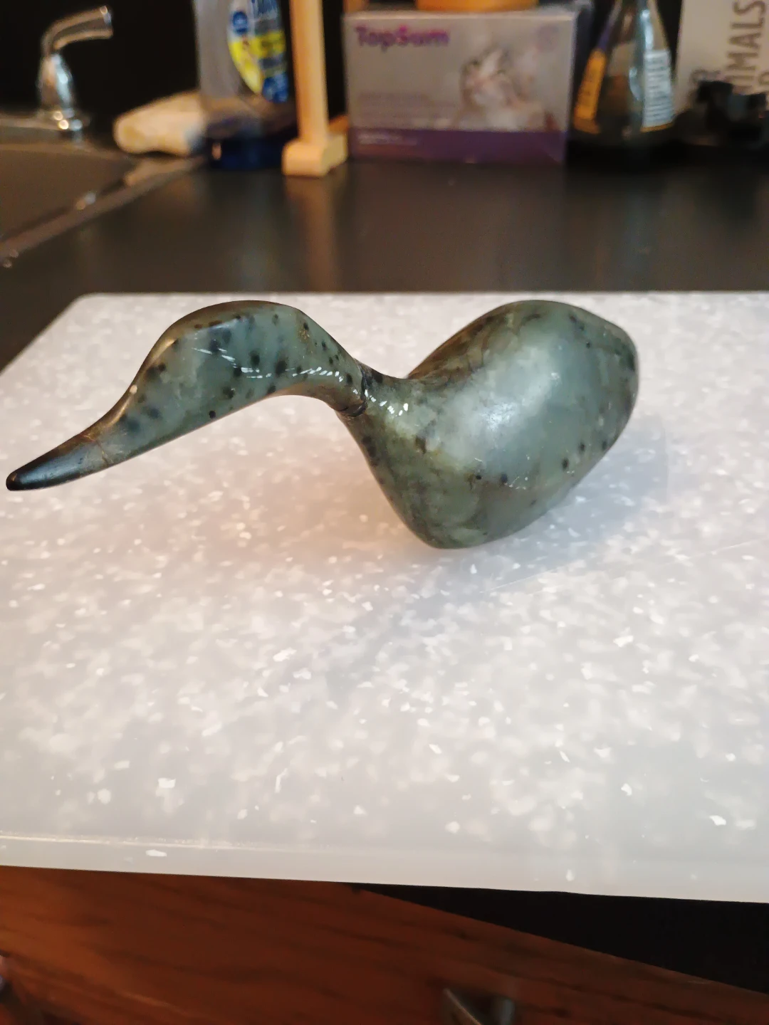 Stone Duck Figurine - photo 2