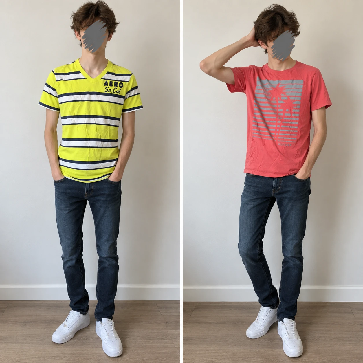 Size S Aeropostale & TH V-Neck T-Shirt tshirt