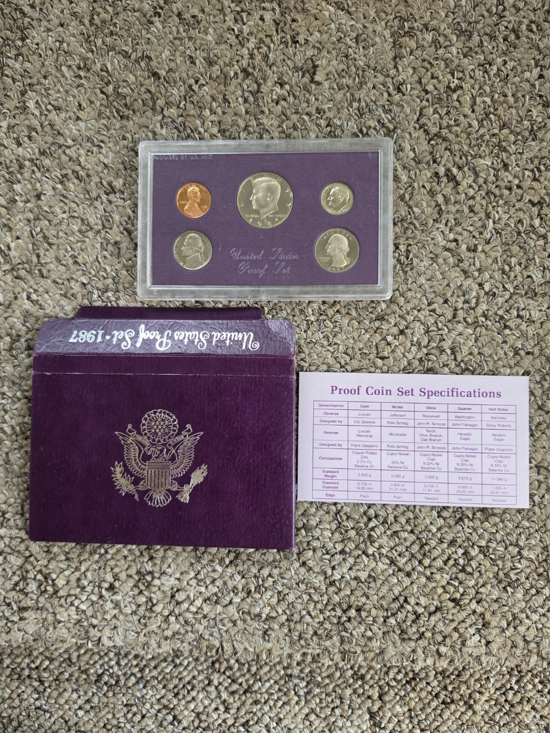 1987 United States Proof Coin Set