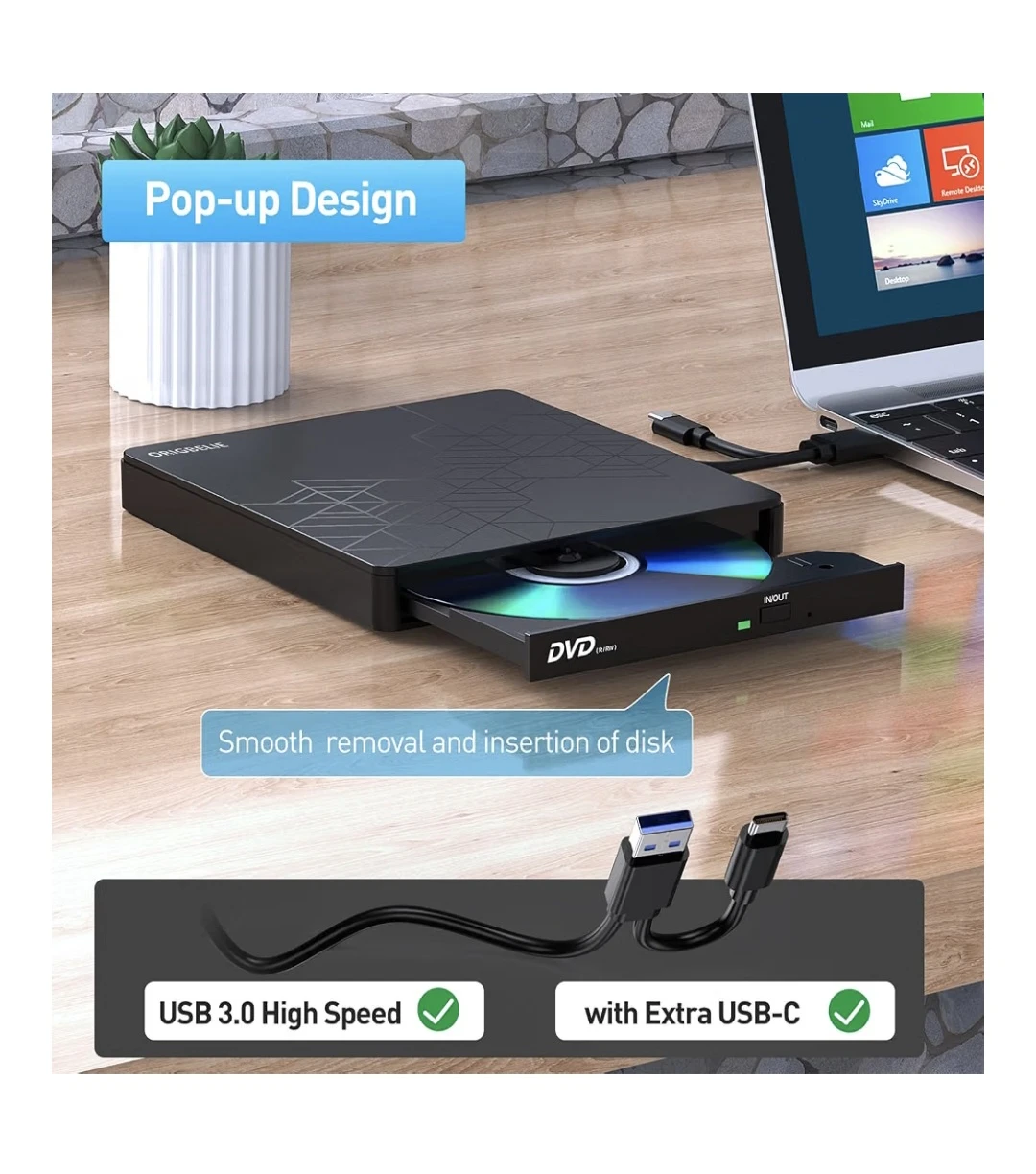 External CD/DVD Drive - photo 3