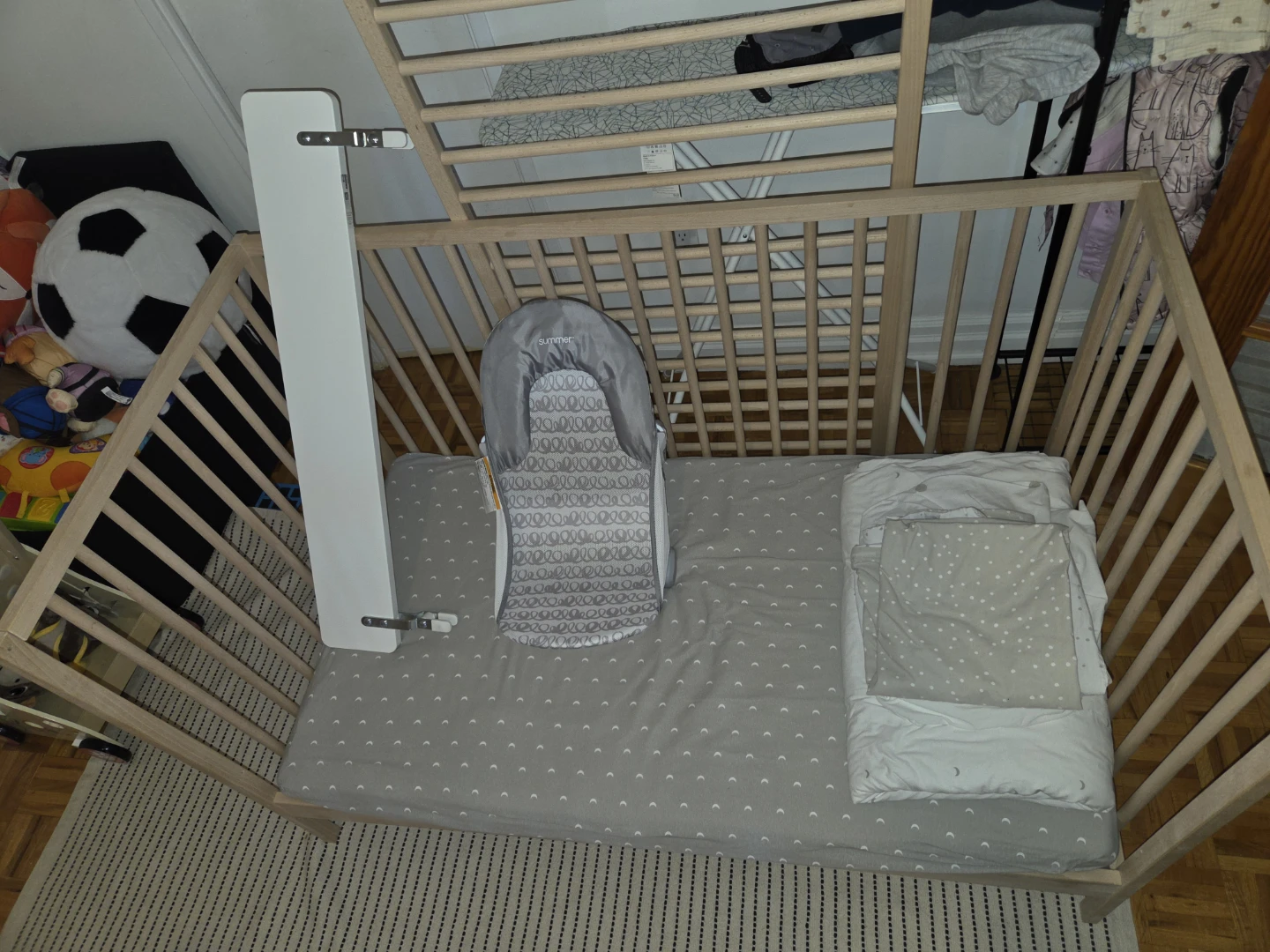 IKEA SNIGLAR Crib with SKÖNAST Mattress