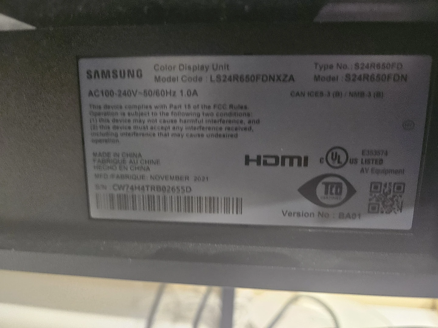 Samsung S24R650FD 24-inch Monitor - photo 2