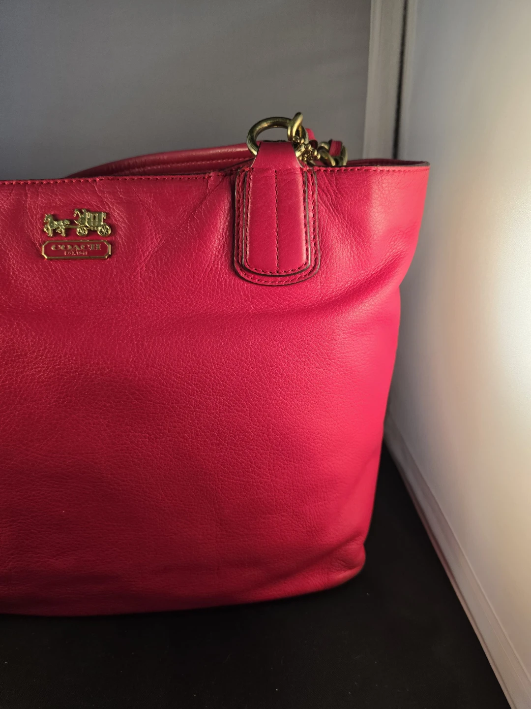 Coach Pink Leather Tote Bag - photo 4