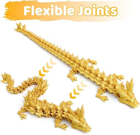 Articulated Crystal Dragon Figurine no egg - photo 2