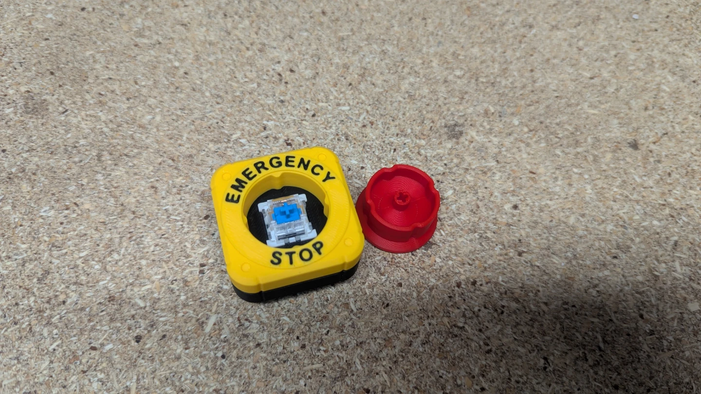 3D Printed Emergency Stop Mechanical Keyboard Switch - photo 2
