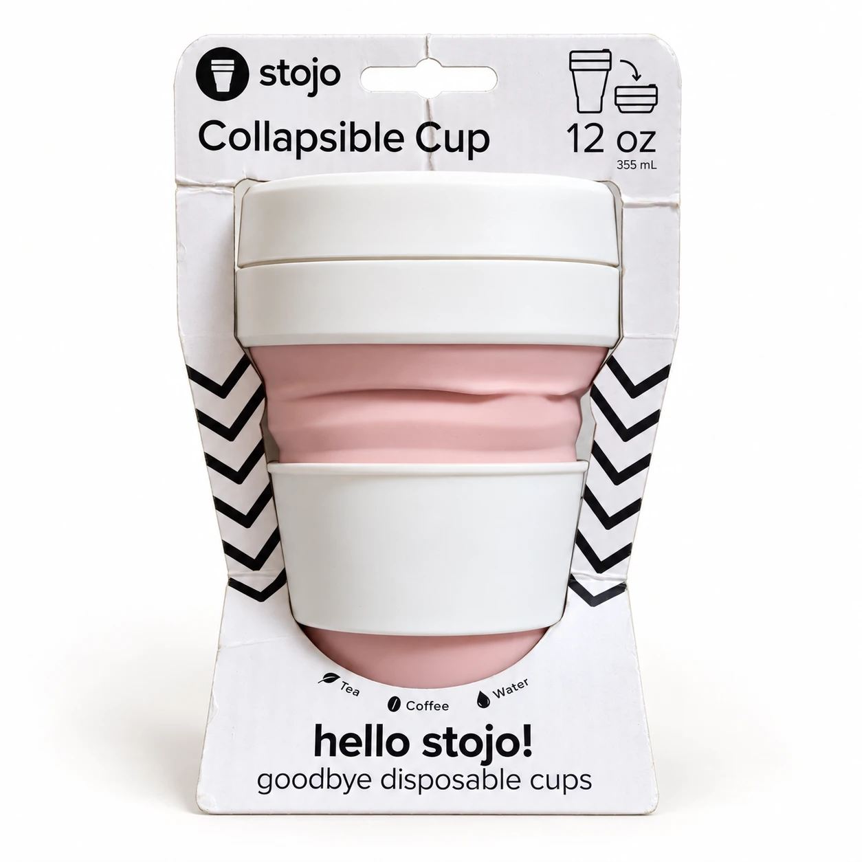 Stojo Collapsible Cup 12 oz Pink - photo 2