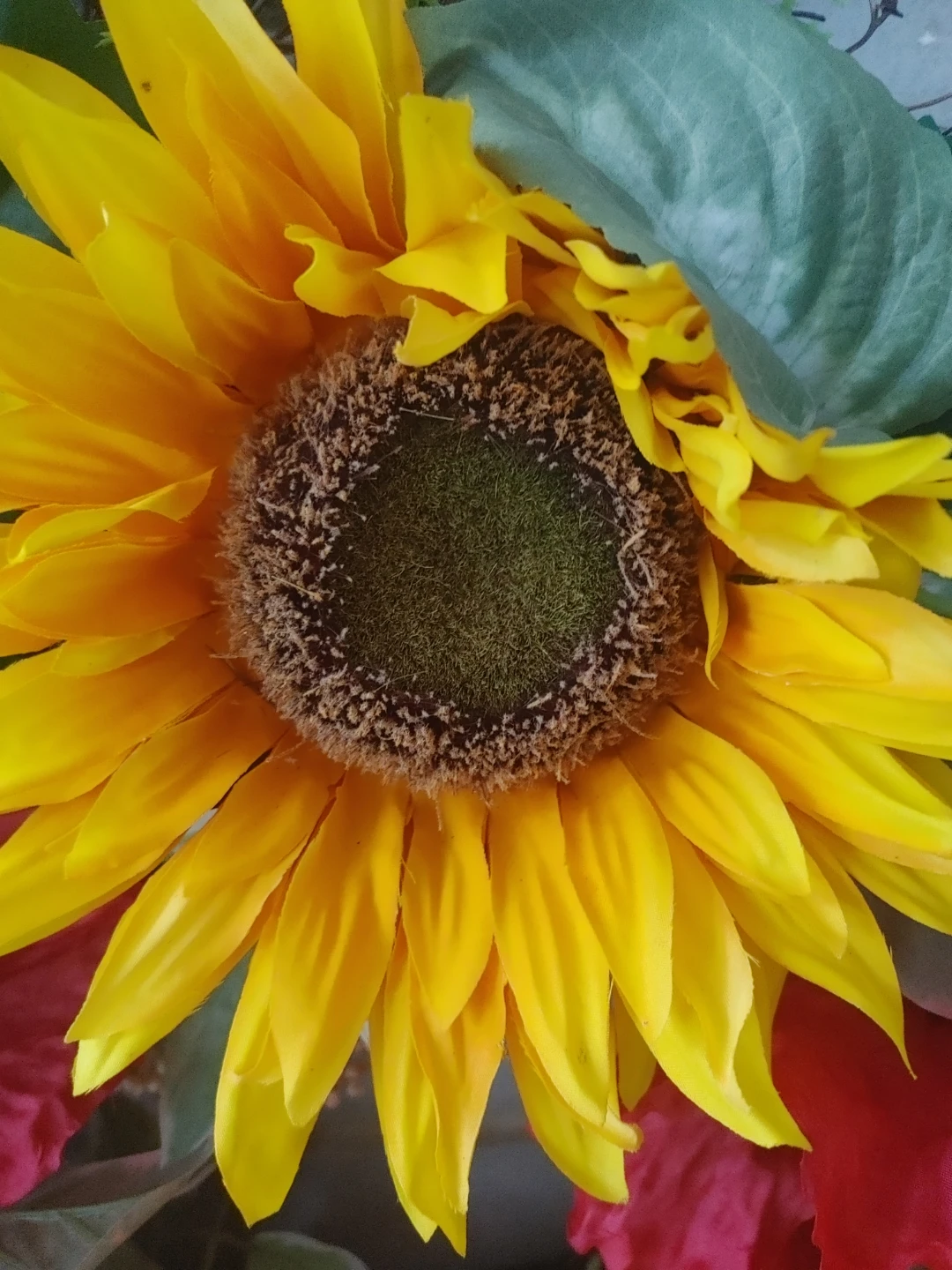 wreath Sunflower and Red Flower Wreath - photo 4