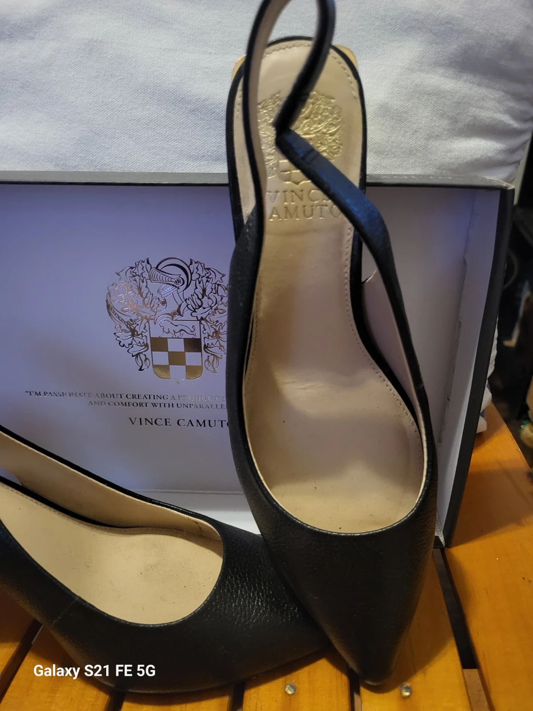 Vince Camuto Black Slingback Heels - photo 3