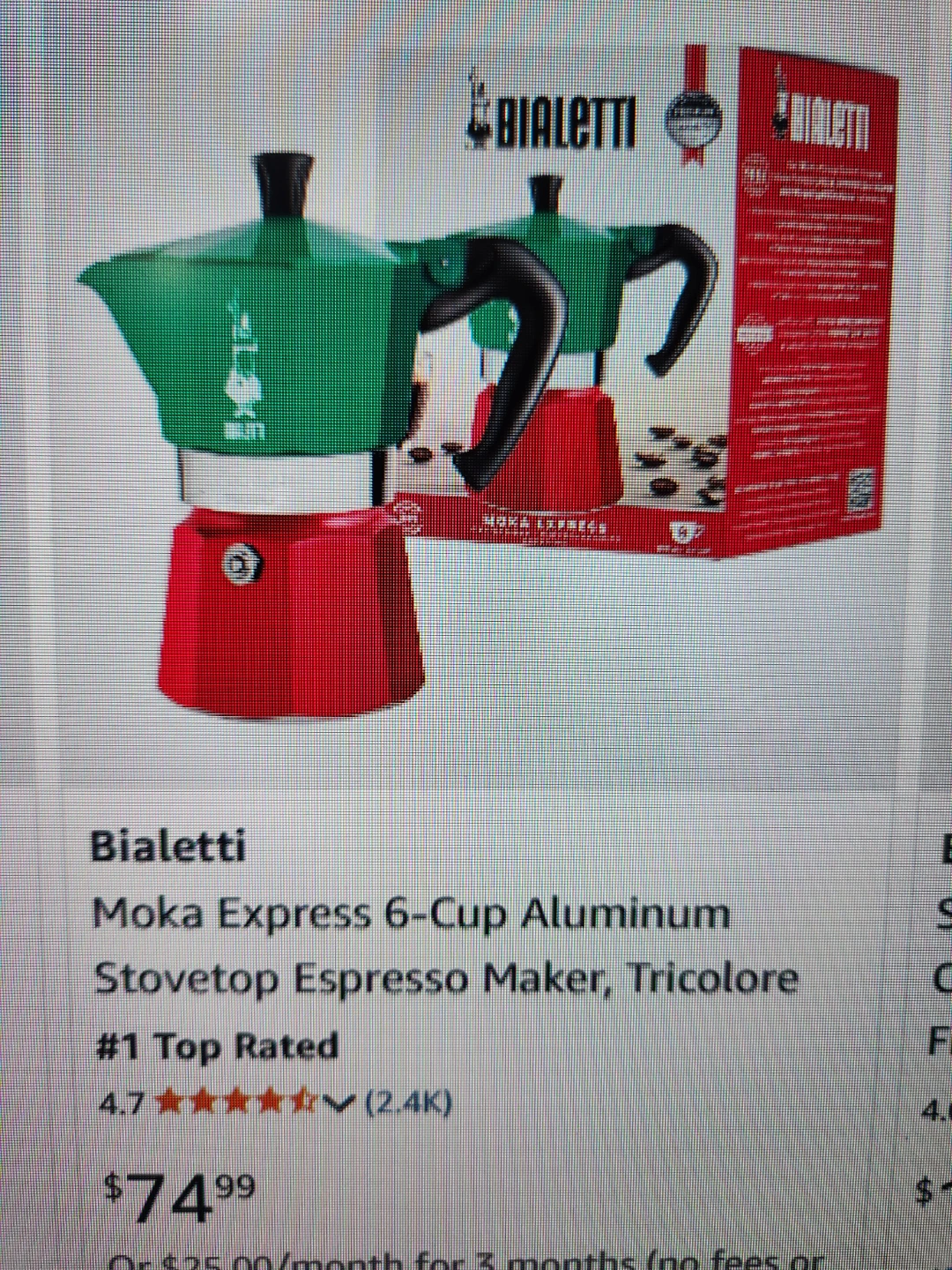 Bialetti Moka Express 6-Cup Stovetop Espresso Maker - photo 5