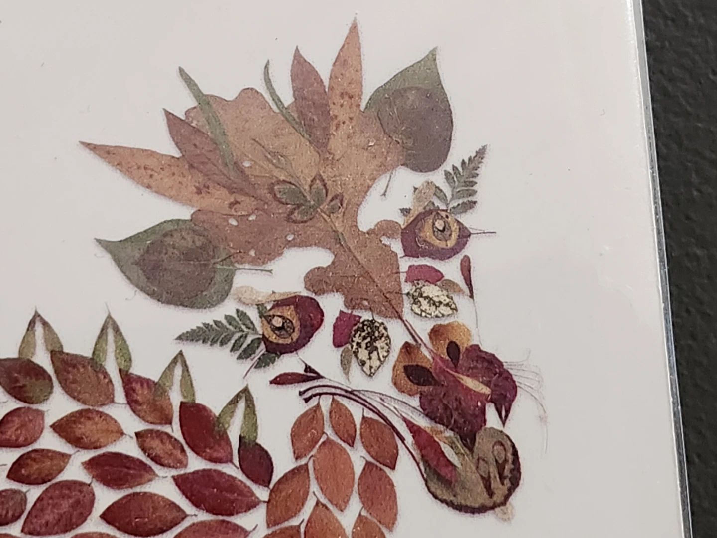 Carla Pelkey Pressed Leaf Dragon Art Print - photo 2