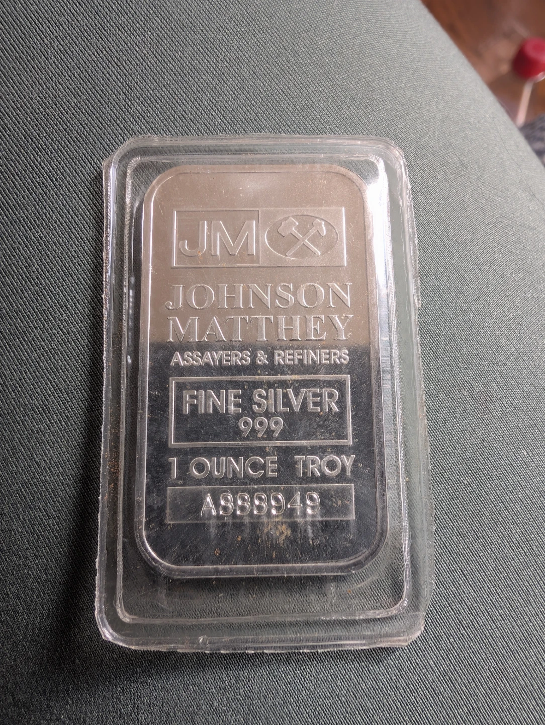 Johnson Matthey 1 oz Fine Silver Bar