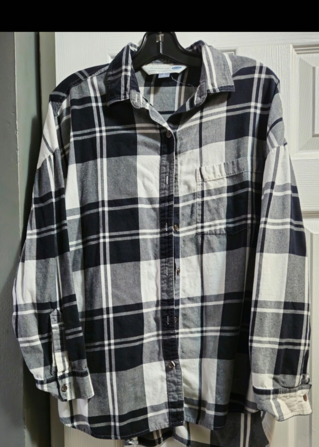 Old Navy The Boyfriend Plaid Shirt-Large