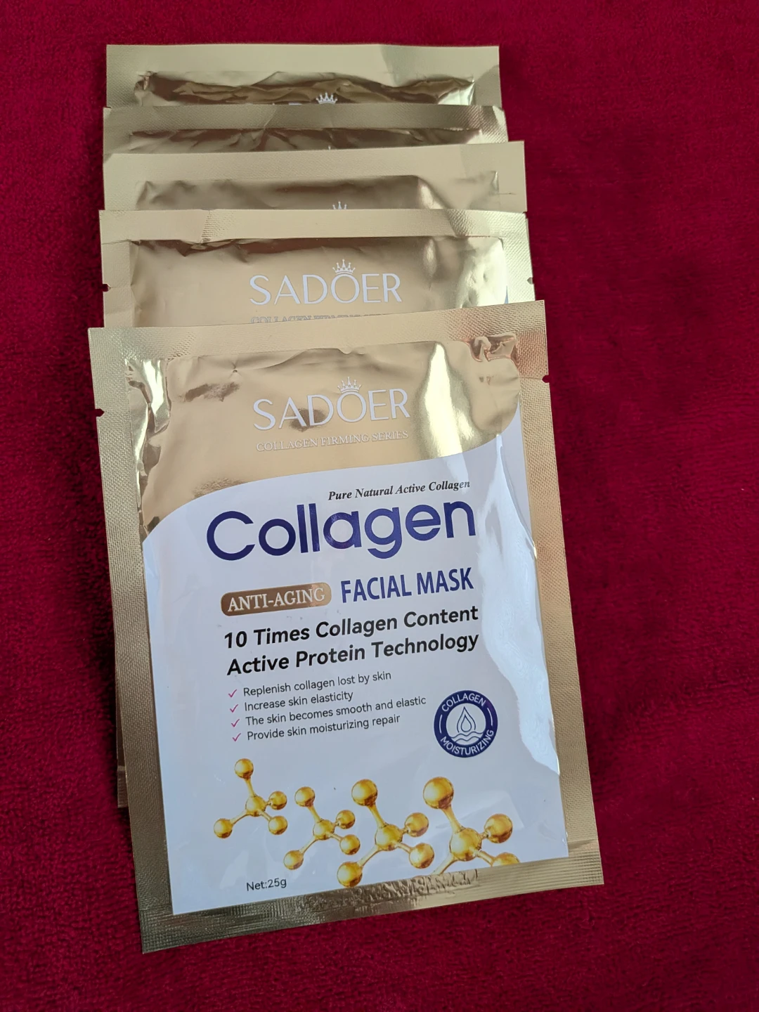 Sadoer Collagen Anti-Aging Facial Mask (5 Pack)