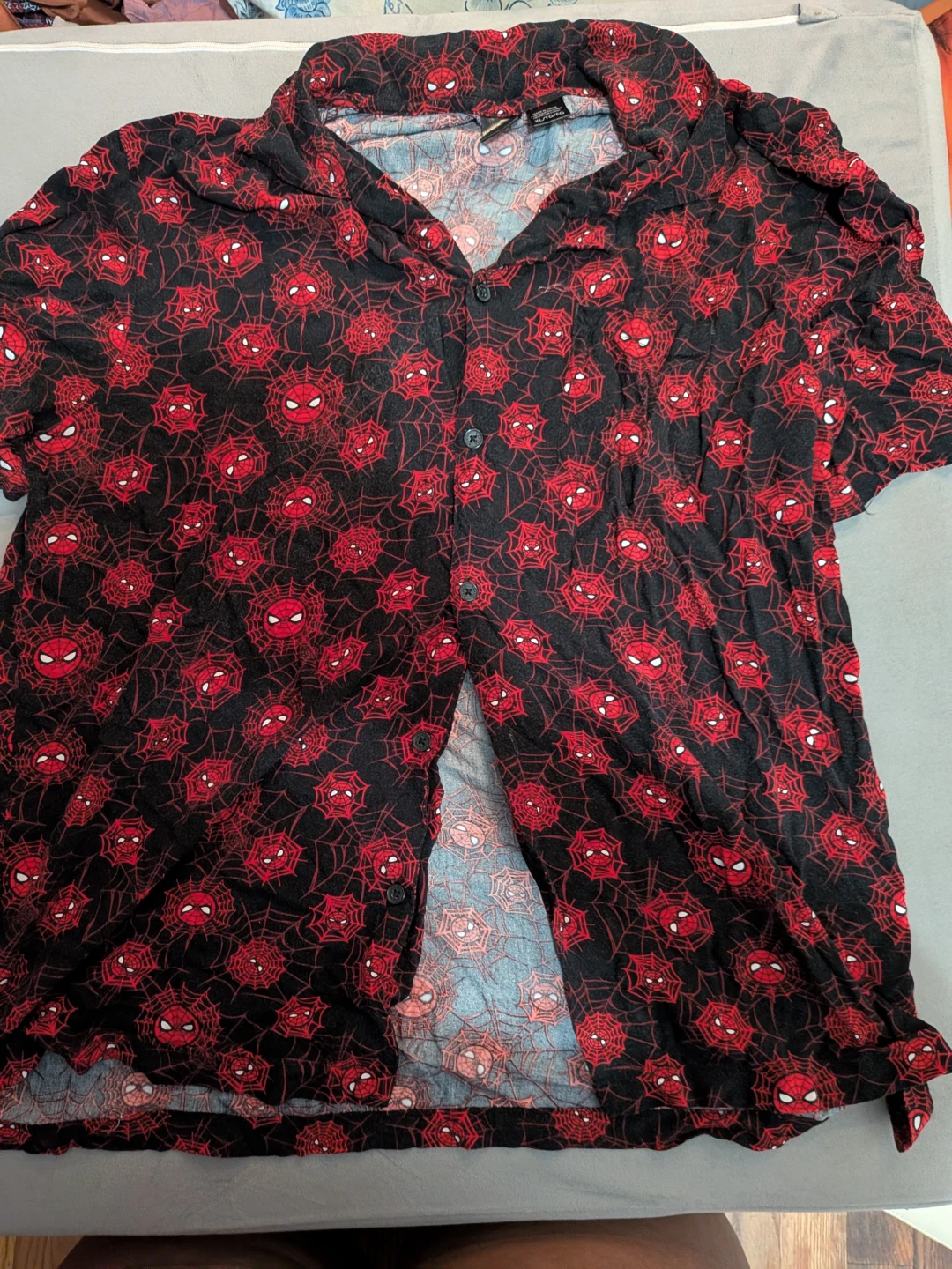 Marvel Spider-Man Button-Up Shirt