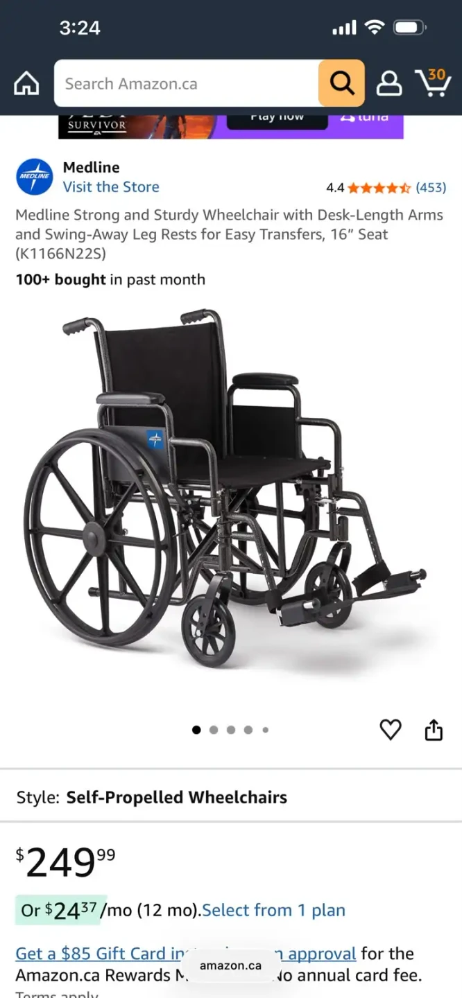 Medline Guardian K1 Wheelchair - photo 2