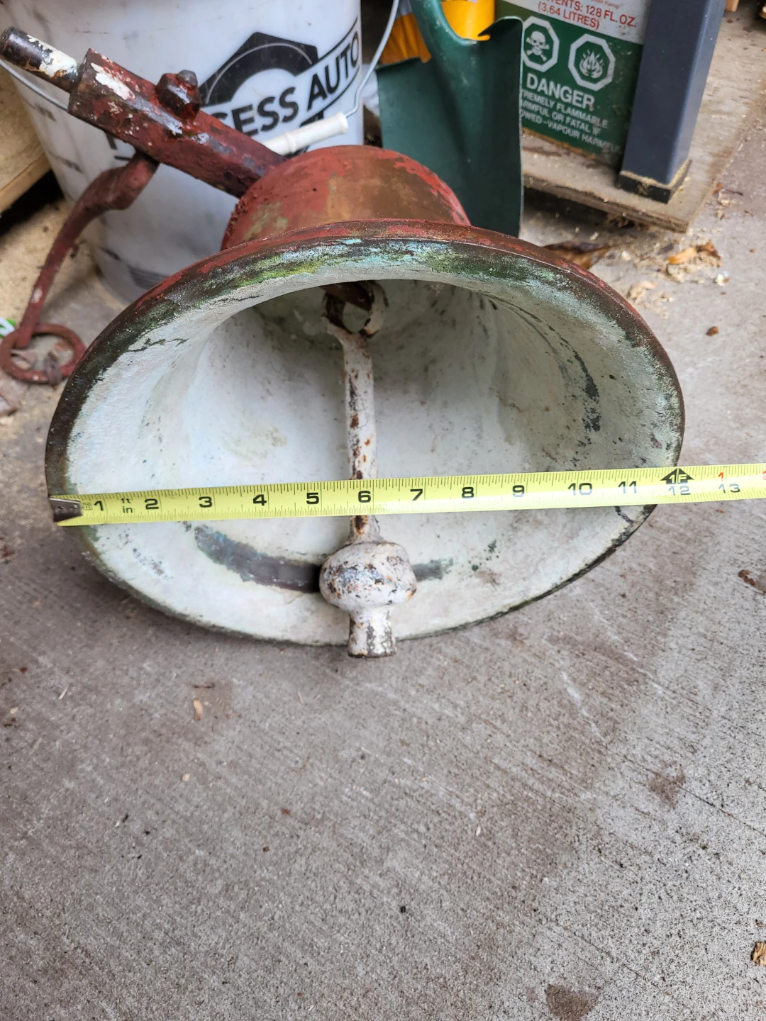Vintage Bronze Schoolhouse Bell - photo 3