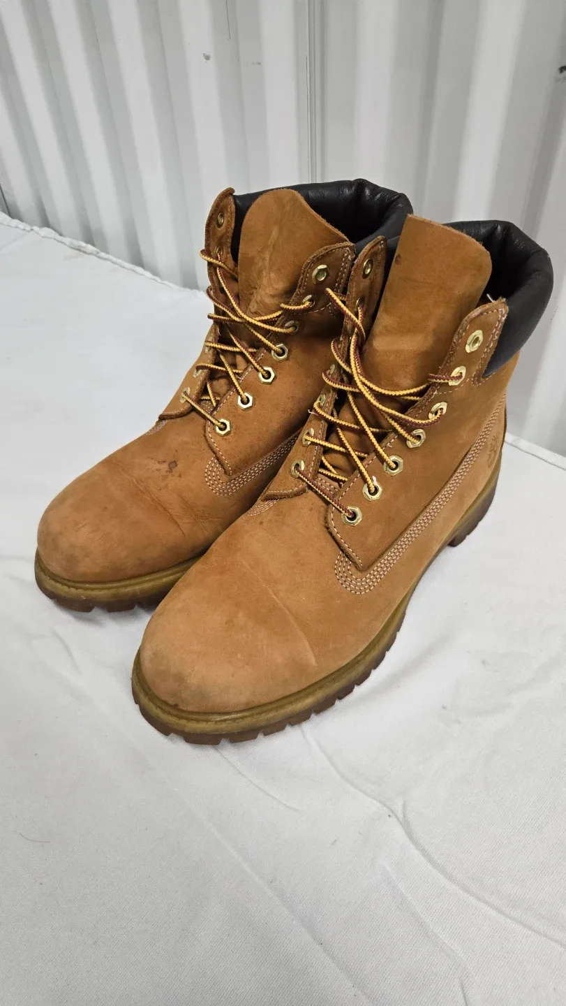 Timberland Men's Leather Ankle Work Boots Insulated Brown