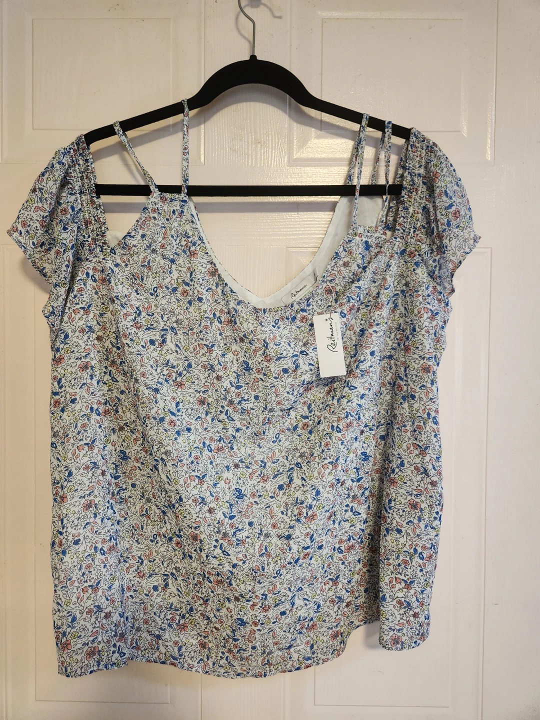 Reitmans floral cold-shoulder top