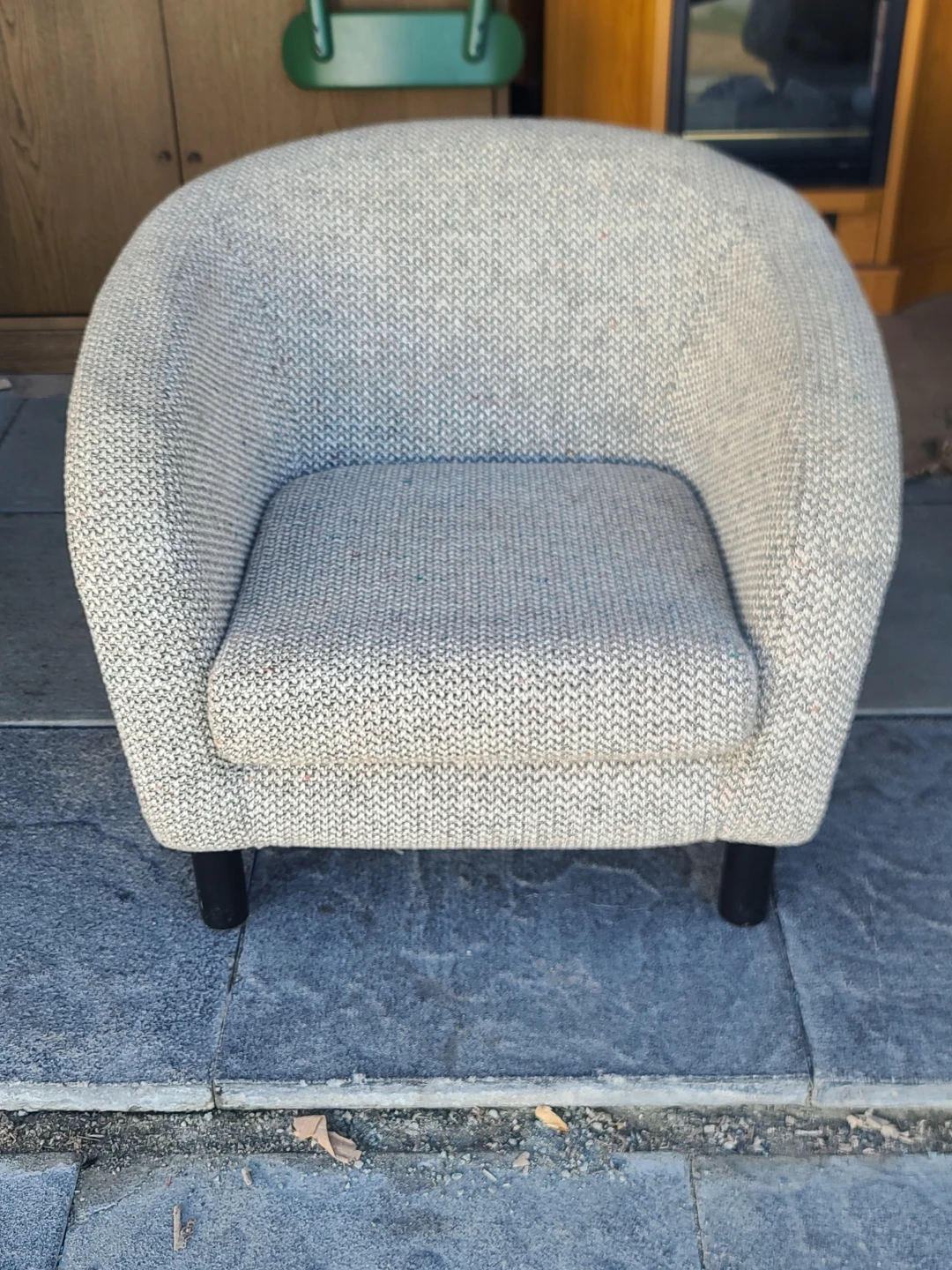 Woven Fabric Tub Armchair