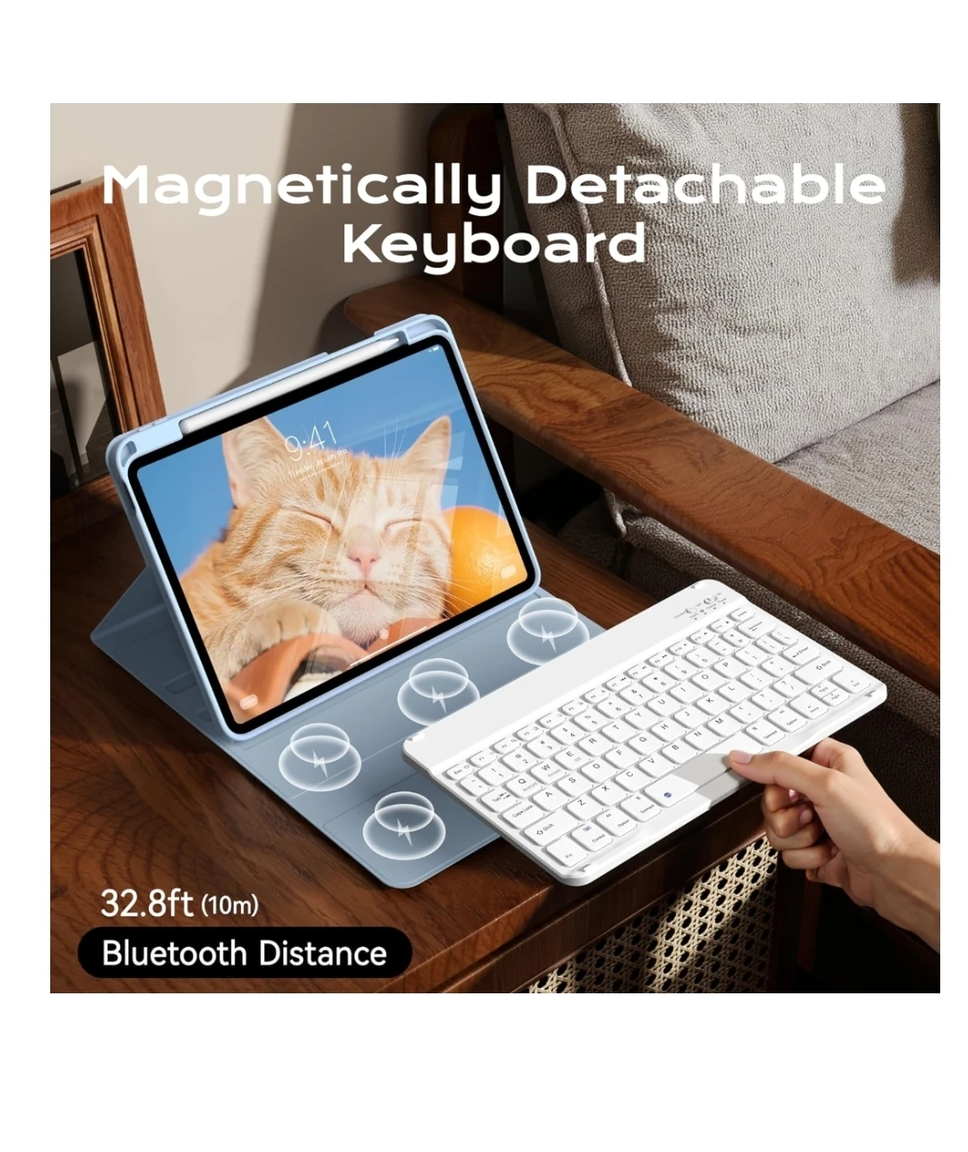 Wireless Keyboard case iPad A16 iPad 10th - photo 3