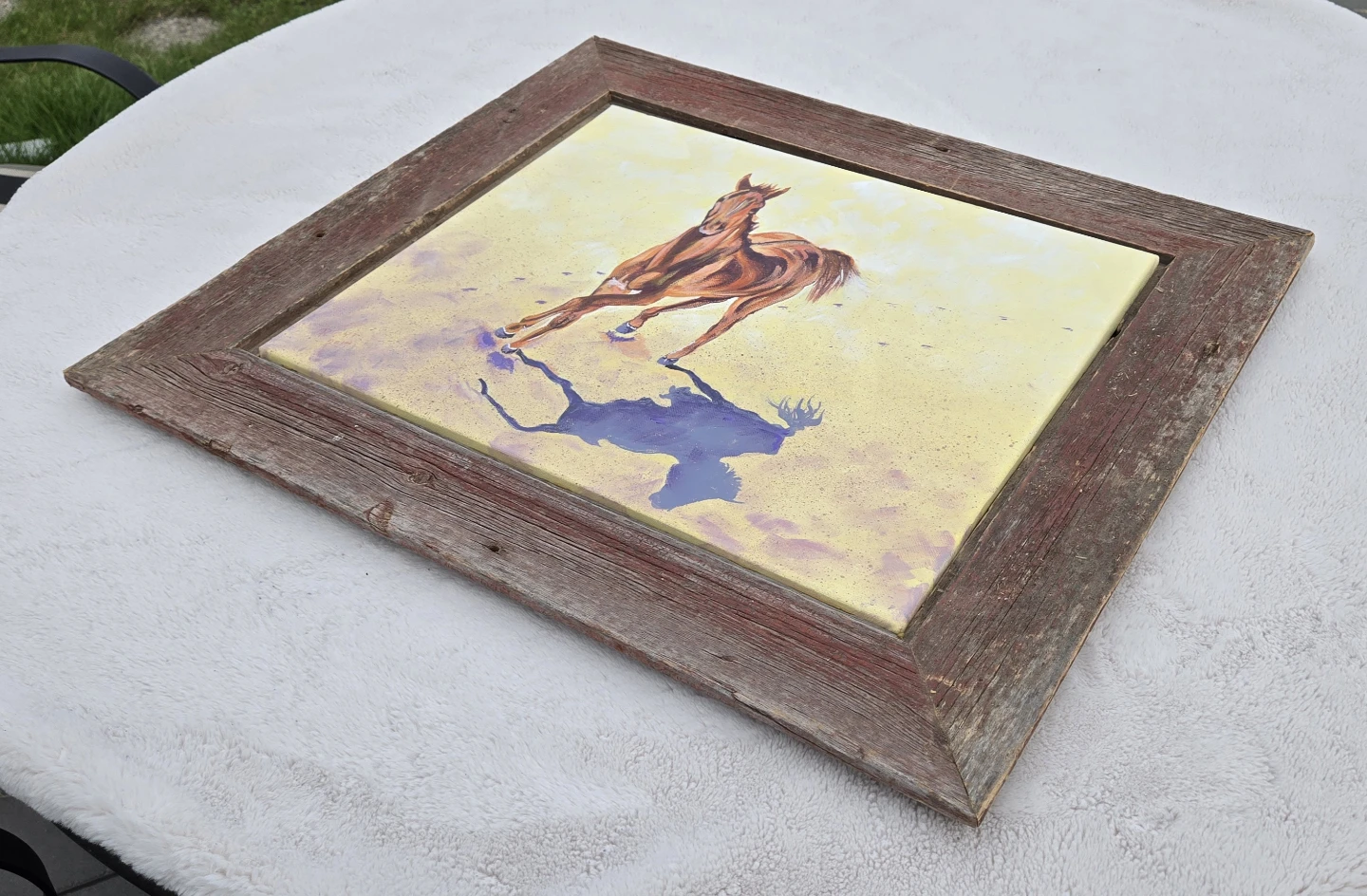 Original Horse Painting on Canvas - photo 3