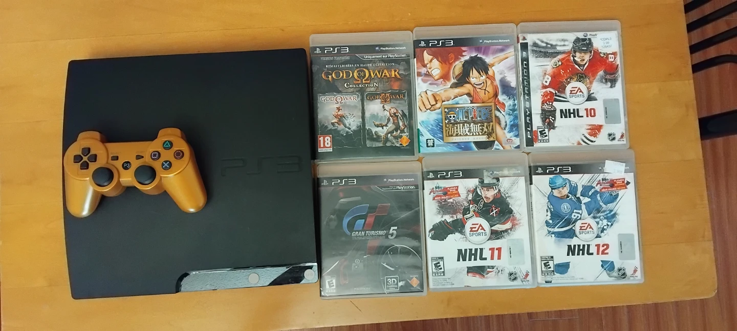 PlayStation 3 Console with Controller and 6 Games