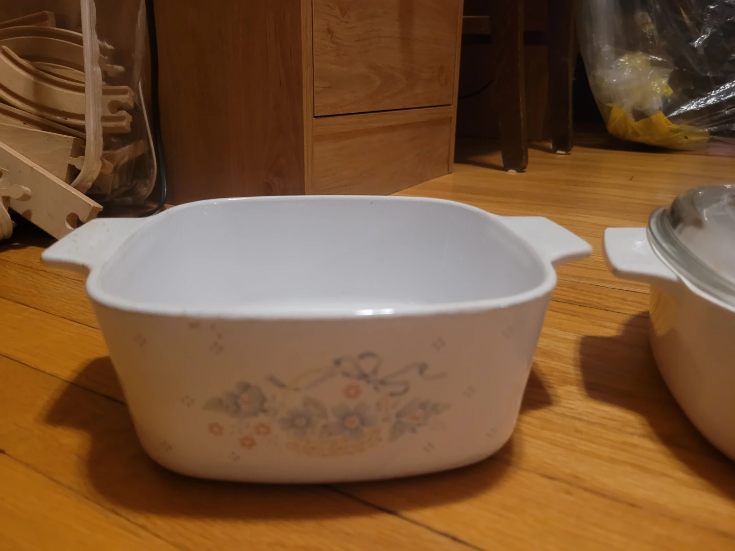 Vintage CorningWare Casserole Dish Set - Floral Pattern - photo 4