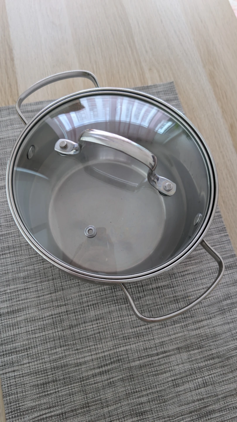 Bergner Stainless Steel Cooking Pot with Glass Lid - photo 2