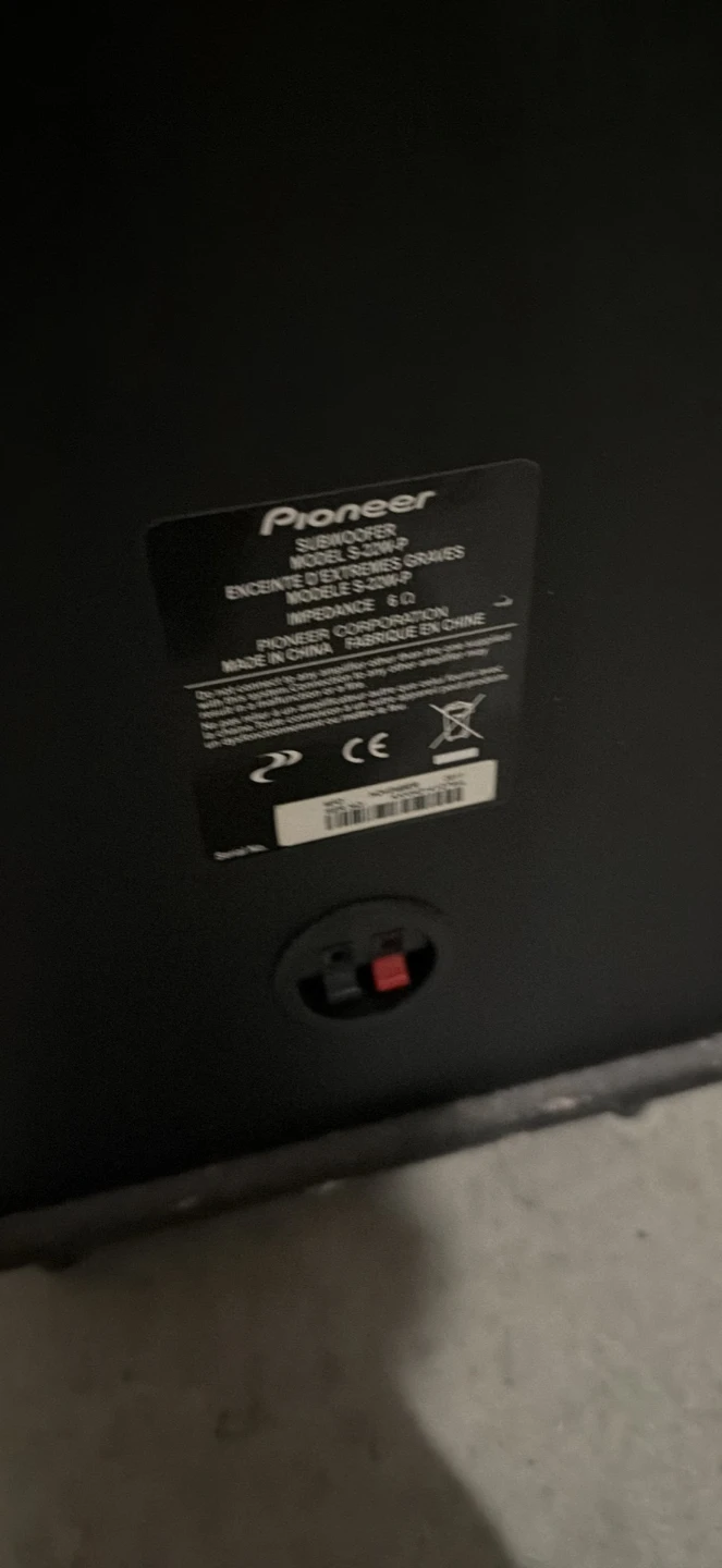 Pioneer S-22W-P Subwoofer