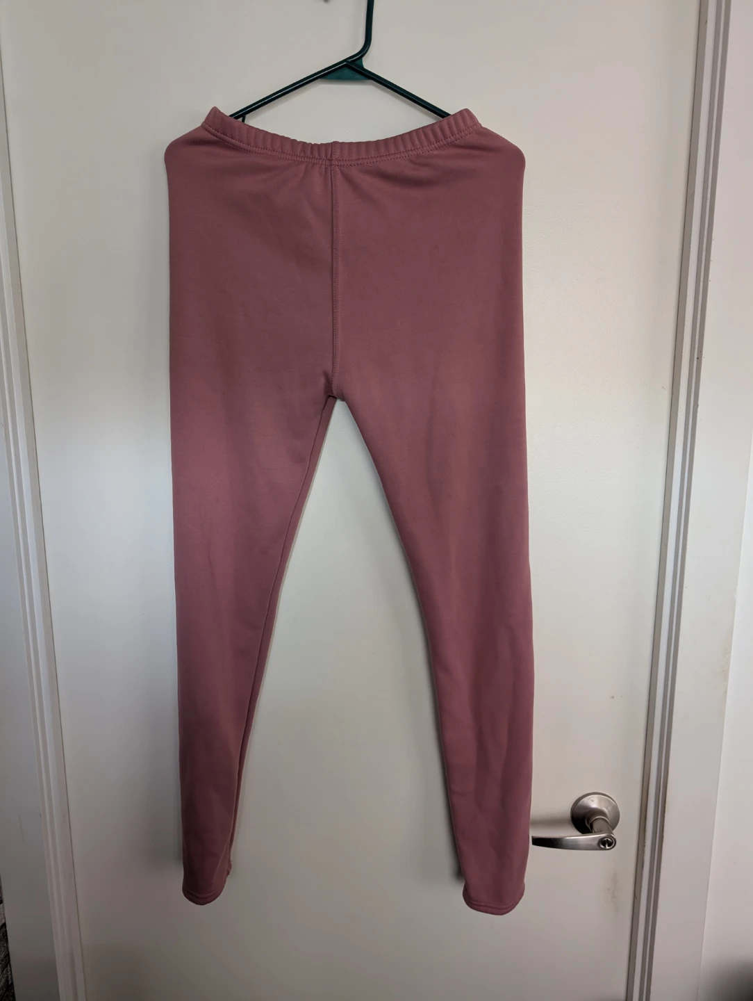 Just Cozy fleece-lined leggings, rose-pink