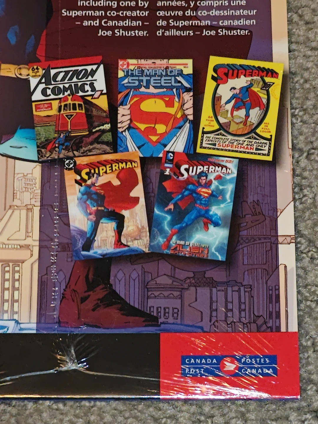 Postcard Set Sealed Superman Comics 75th Anniversary Canada Post - photo 4