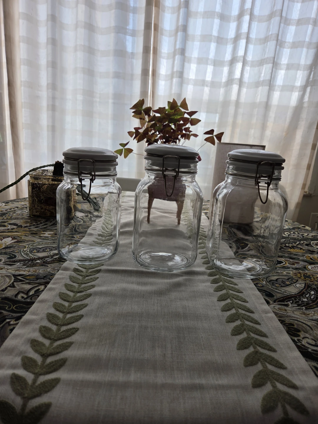Set of 3 Glass Jars with Lids - photo 3
