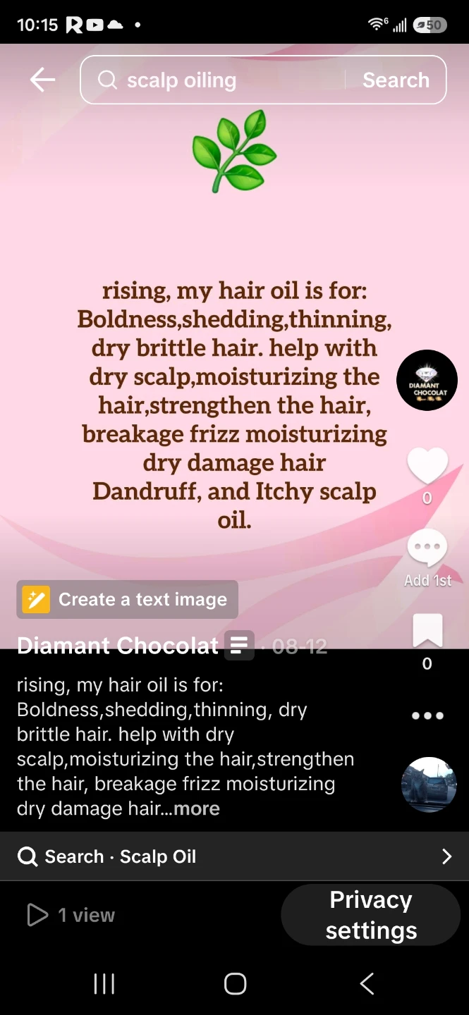 Diamant Chocolat Hair Growth Oil Lip Gloss Pain Blam - photo 2