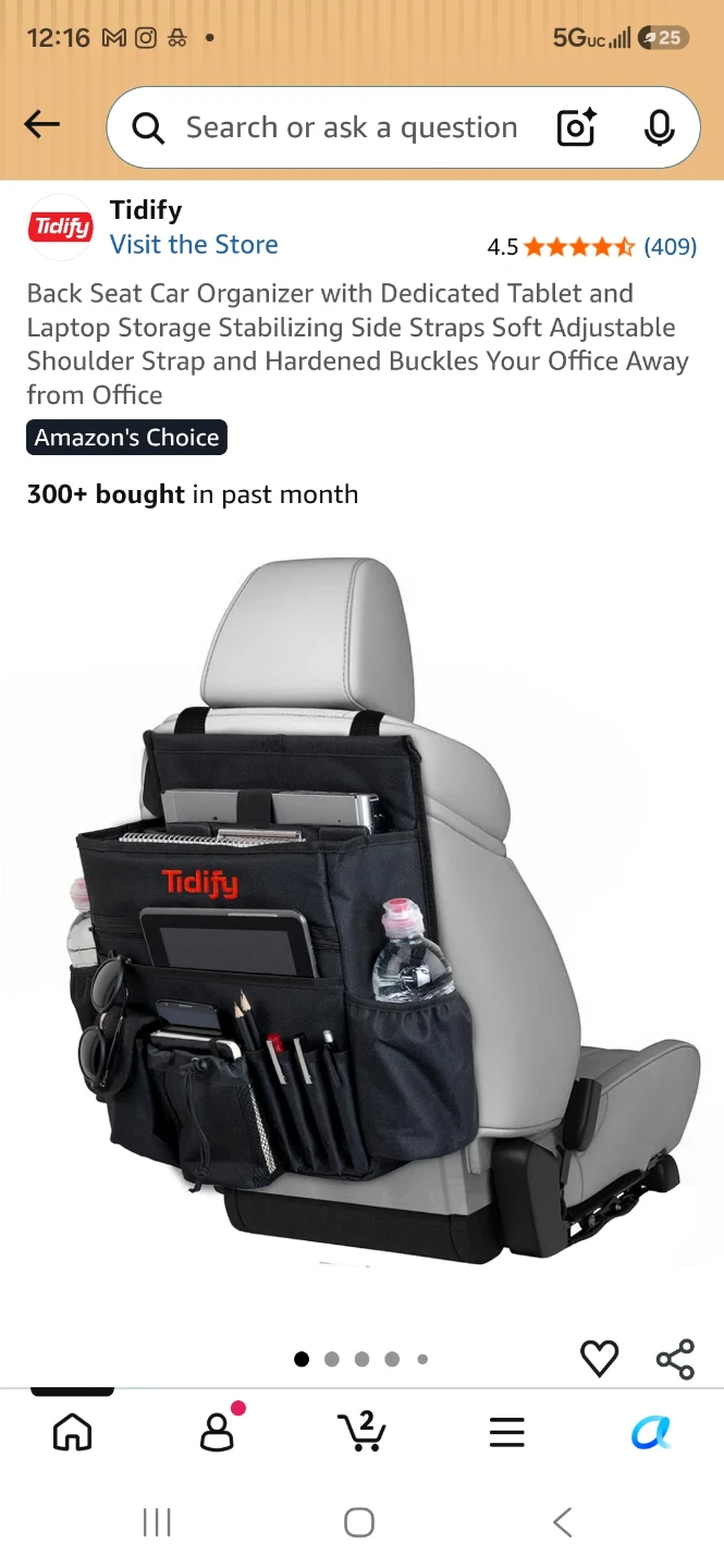 Tidify Back Seat Car Organizer - photo 3