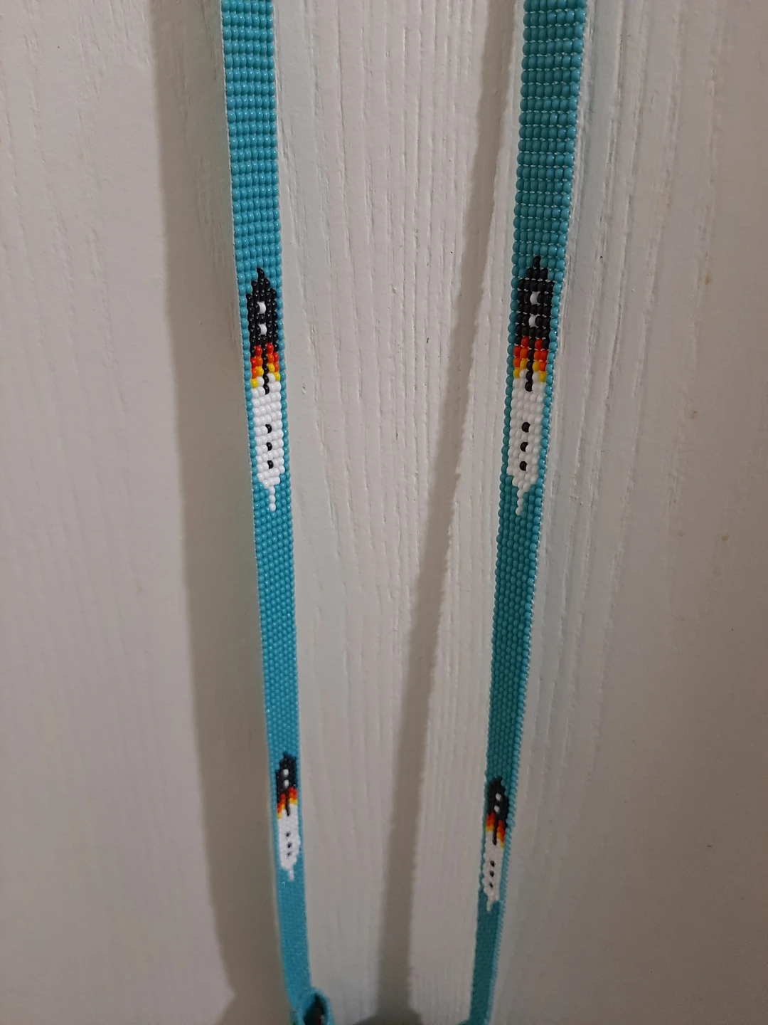 Handcrafted Beaded Medallion Necklace - photo 3