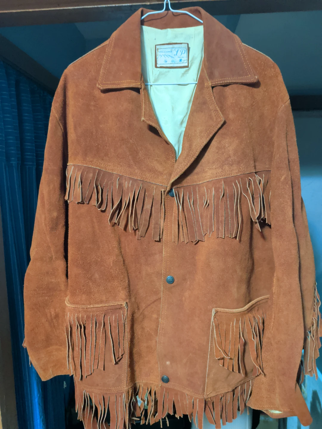Creaciones LP Brown Suede Fringe Jacket