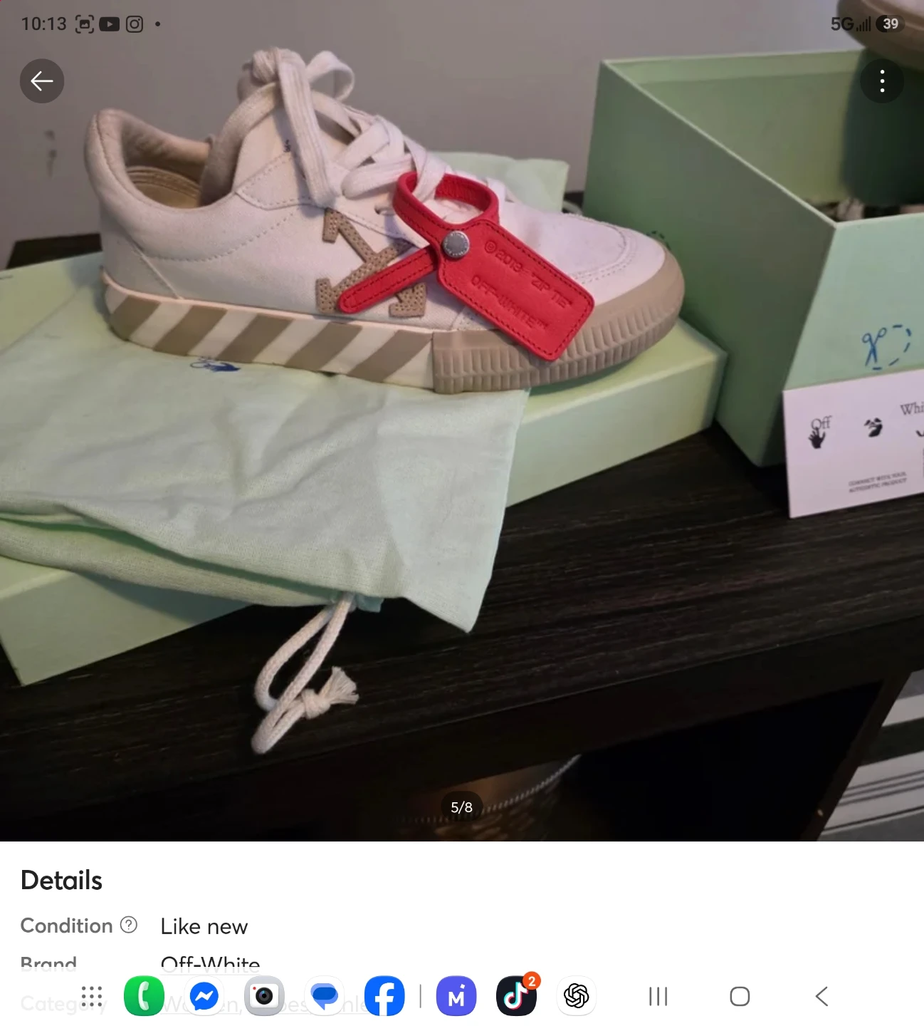 Off-White Vulcanized Low-Top Sneakers - photo 3
