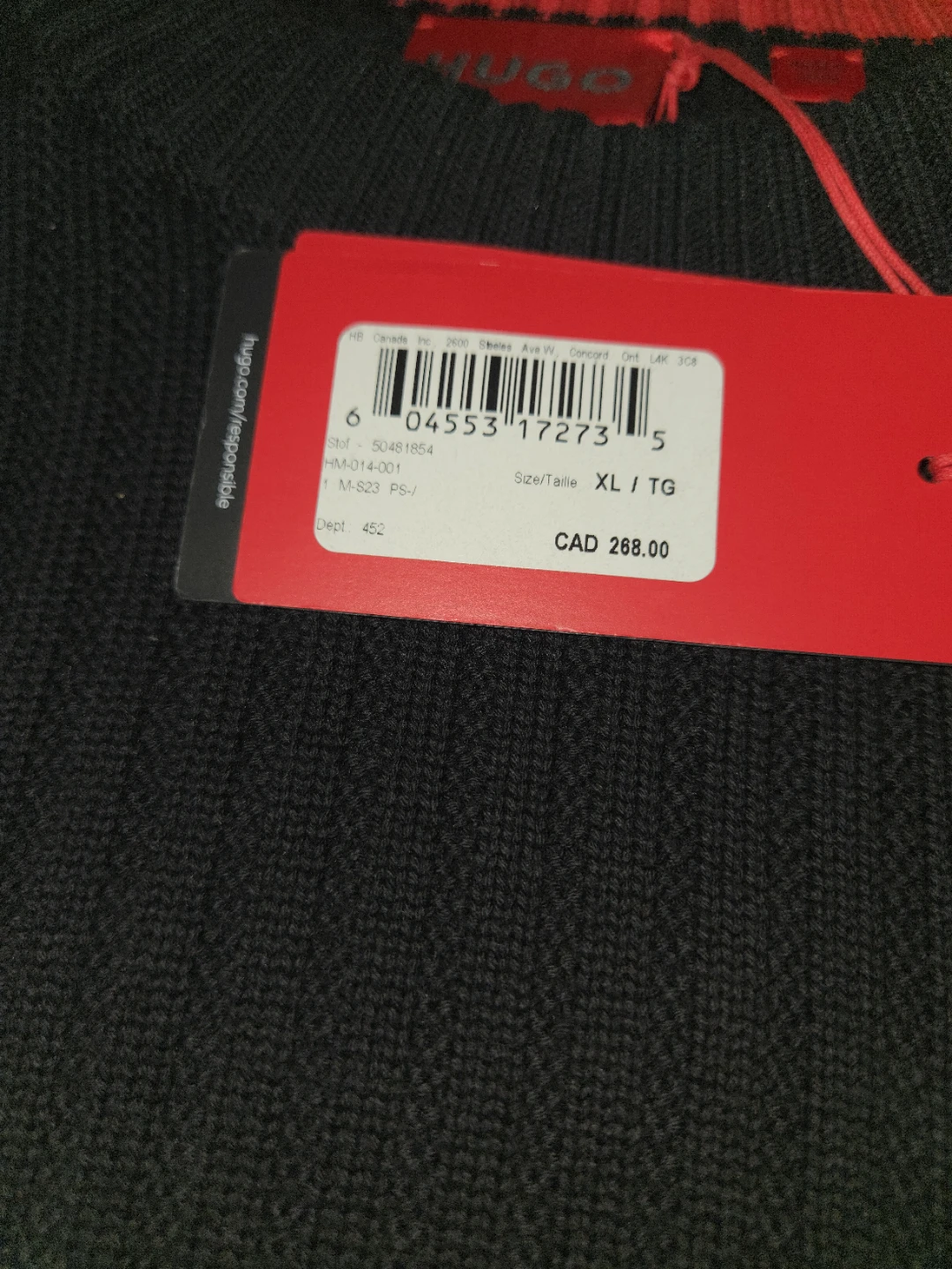 Hugo Boss Stof Knitted Sweater NWT - photo 2