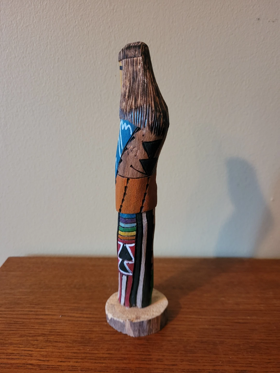 8.5" Hand Carved Wooden Kachina Doll - Corn (Yellow) - photo 2