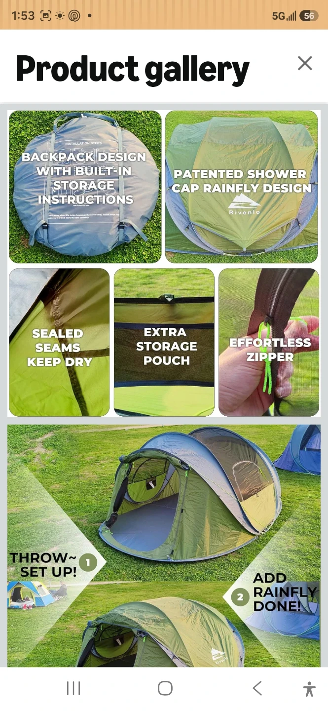 Rivenlo 4 Person Pop Up Tent - photo 4