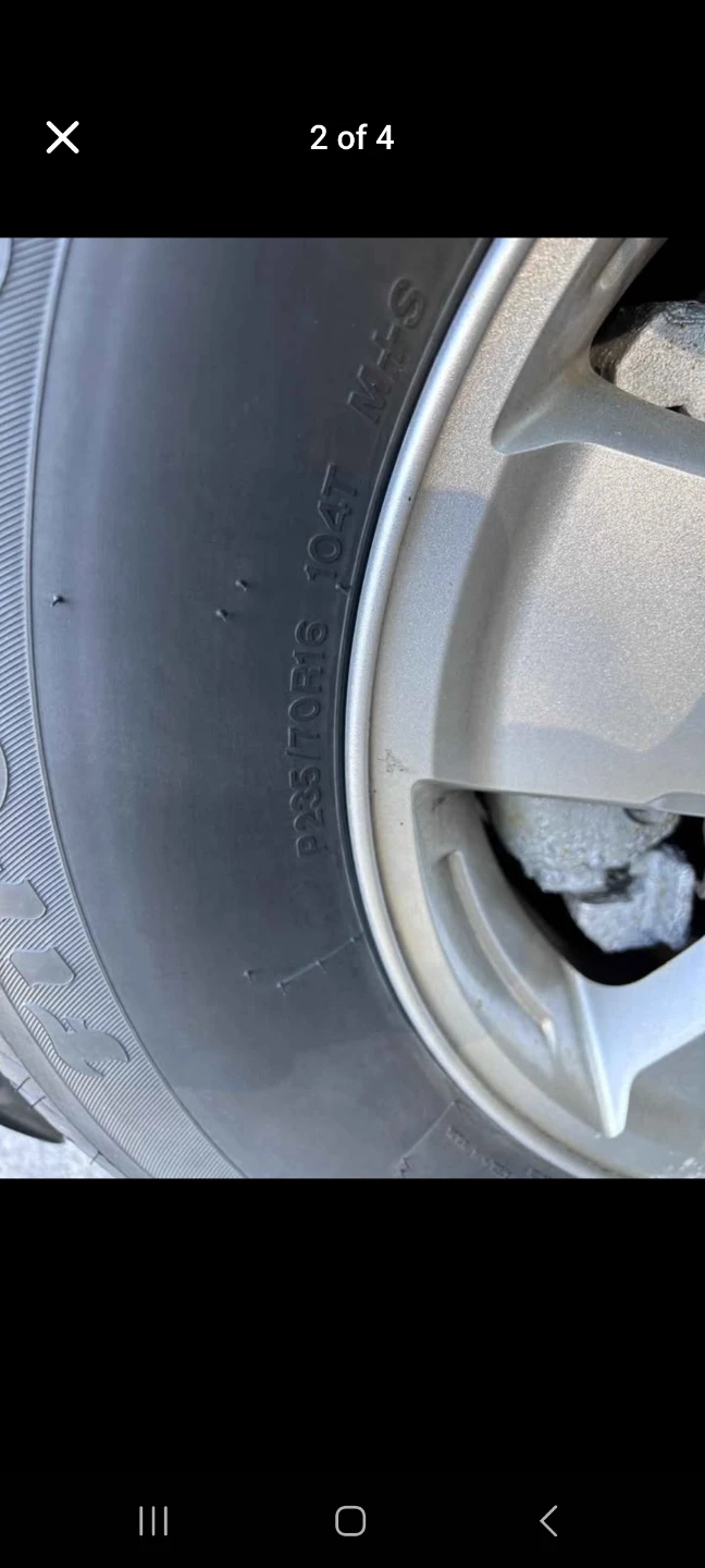 Firestone All season tires P235/70R16 - photo 3