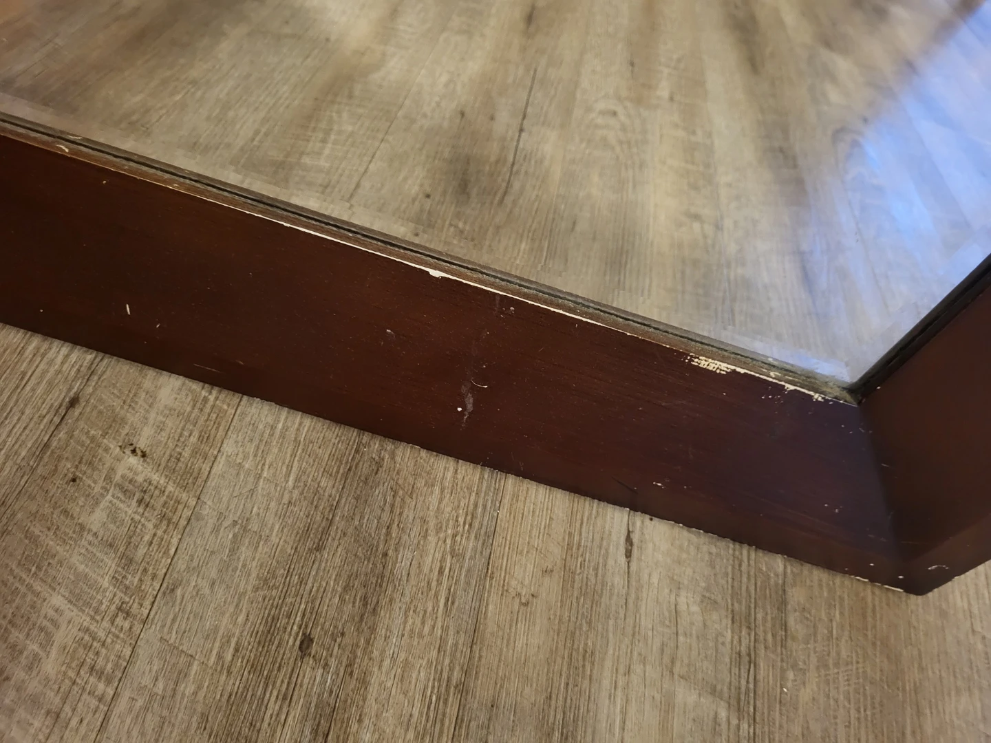 Large Wooden Hanging Mirror - photo 2