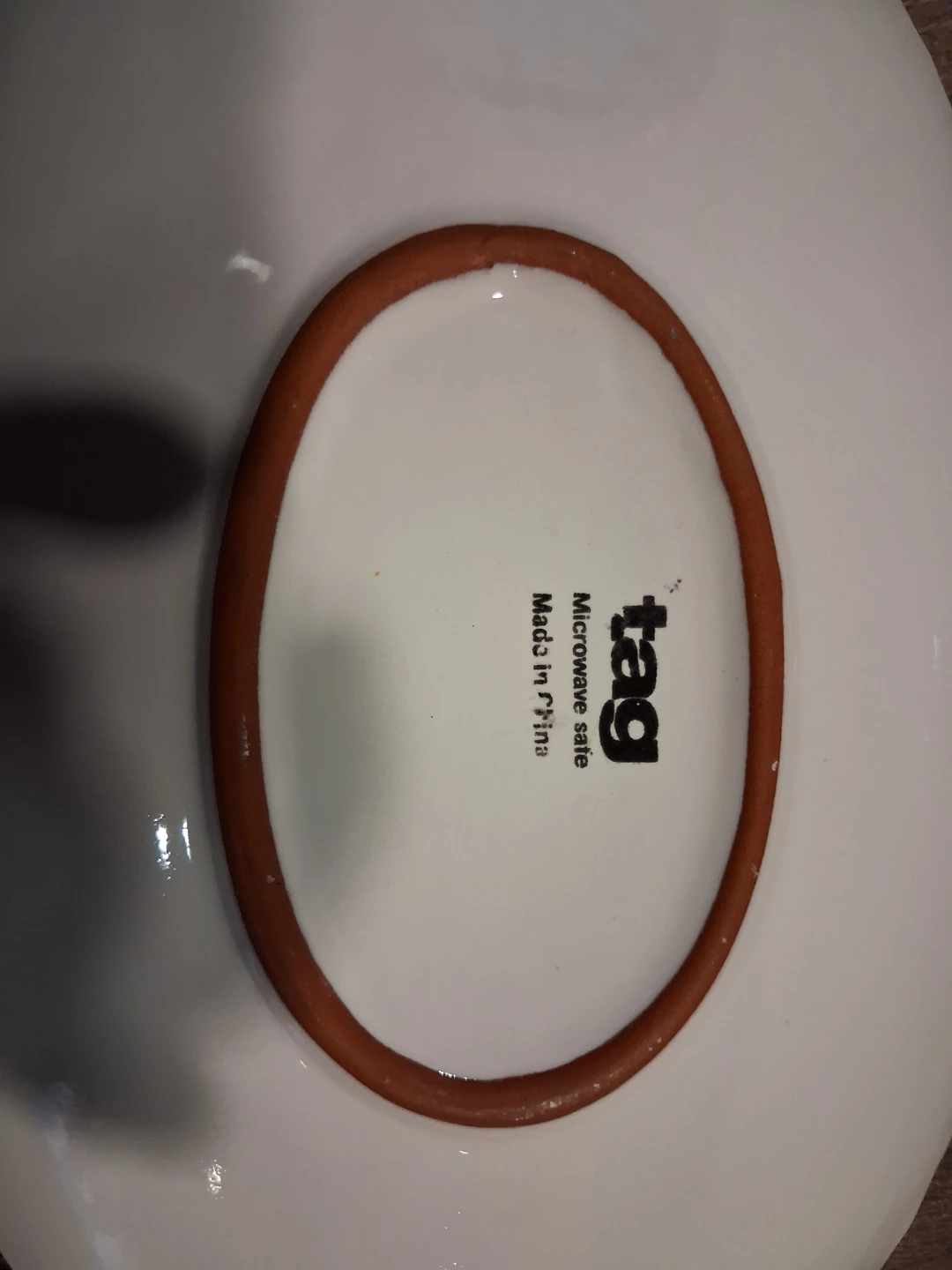 12" Tag Serving Platter - Pinecone Design - photo 2