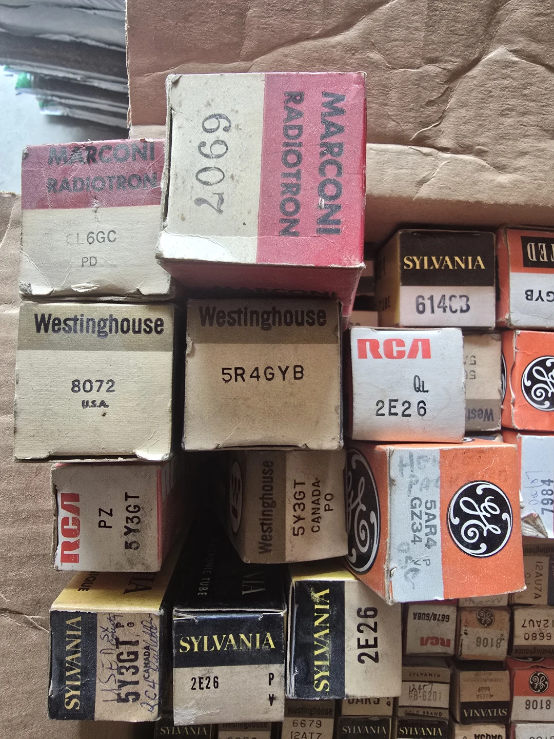 Assorted Vacuum Tubes - RCA, Sylvania, GE, Westinghouse, Marconi - photo 5